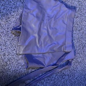 Haute Monde Taupe Faux Leather Shorts